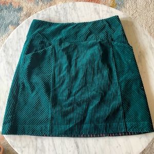 Maeve by Anthropologie green corduroy skirt